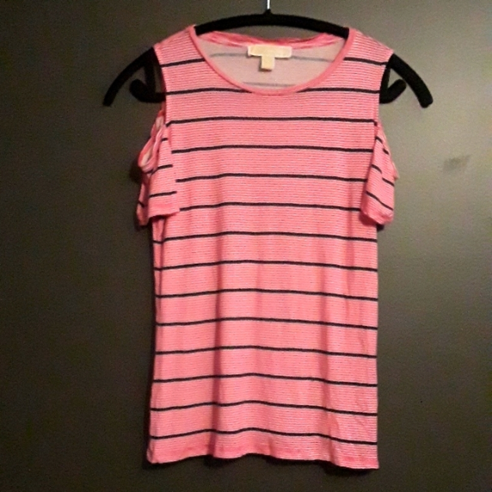 Michael Kors Cold Shoulder Top Size Small